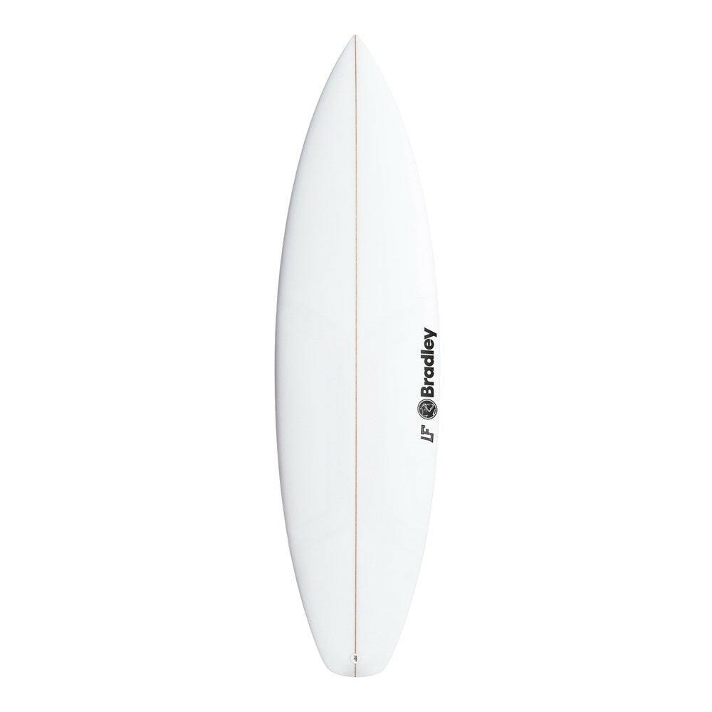 LF 5'7" x 18 1/4" X  2 1/8" - 22.96L, 3x  Futures Fin Boxes, PU [Low Average] - ID:897359 | Shortboard | Bradley | sb897359