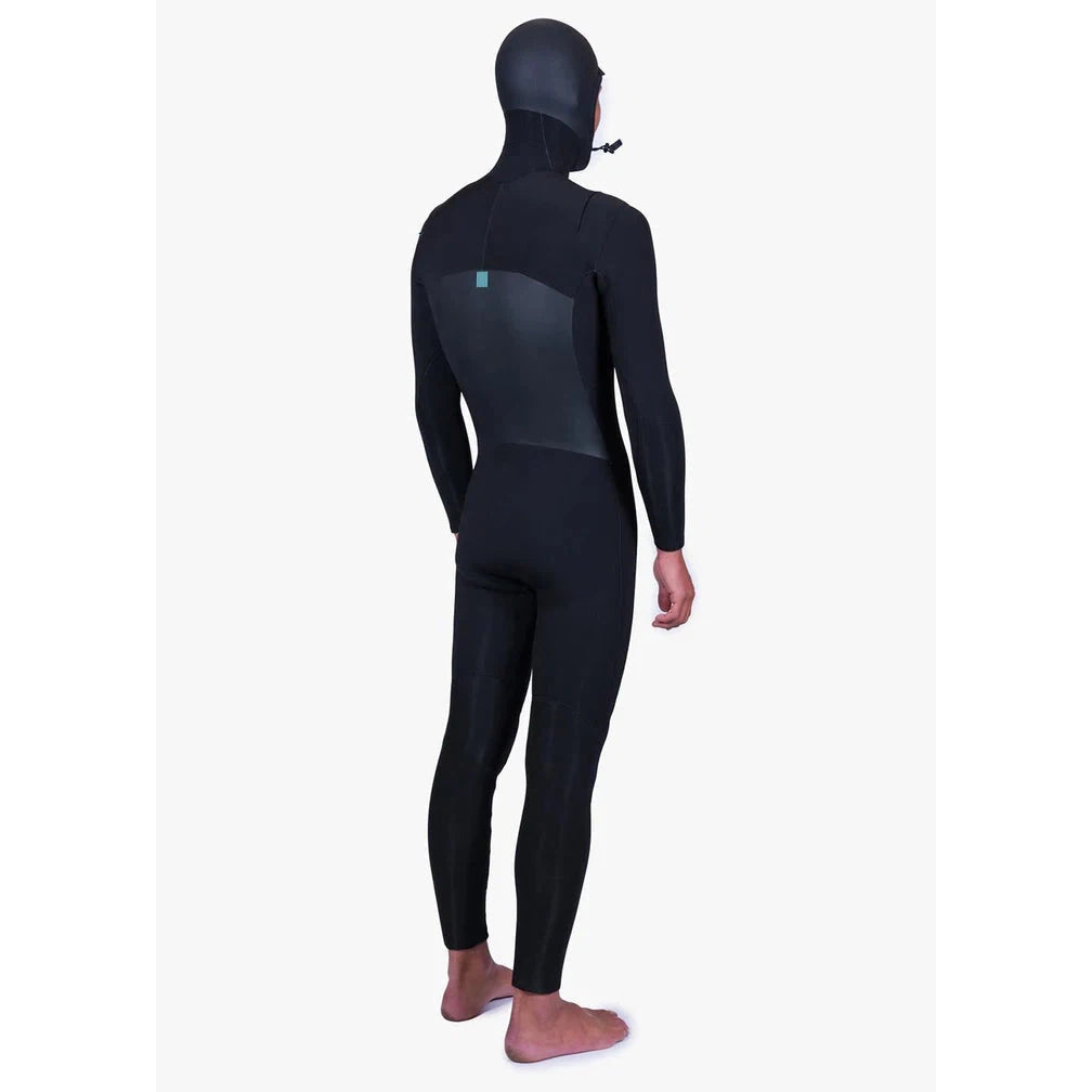 Vissla Wetsuit NEW SEAS 5-4 HOODED V ZIP-BLK